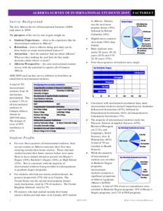 alberta survey of international students 2009