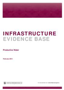 Evidence Base: Productive Water Narrative - National Infrastructure Unit