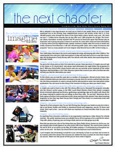 the next chapter  Newsletter of the Elyria Public Library System Spring 2014