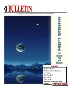 Lunar and Planetary Information  BULLETIN Fall 1999/NUMBER 87 • LUNAR AND PLANETARY INSTITUTE • UNIVERSITIES SPACE RESEARCH ASSOCIATION
