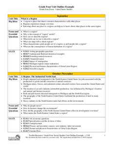 Organizing the Third Grade Year