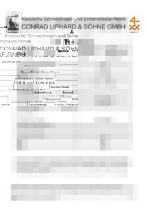 Datenblatt/ Data Sheet COLICAST Vi 96 K 0-6 Korund Beton Rohstoffbasis