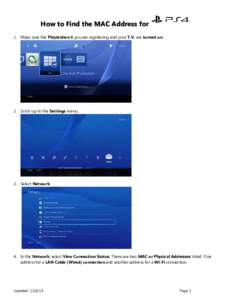 Microsoft Word - How_to_Find_the_MAC_Address_for_Playstation_4