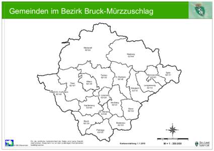 Gemeinden im Bezirk Bruck-Mürzzuschlag  MariazellNeuberg 62144