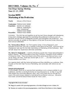 Marketing of the Profession   RSA00V26N280pd