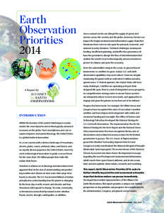 Earth Observation Priorities[removed]Just as natural events can disrupt the supply of goods and