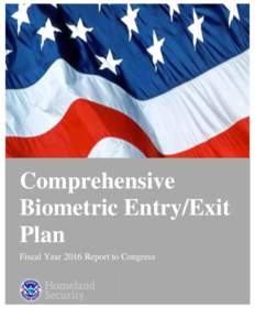 Comprehensive Biometric Entry and Exit Plan