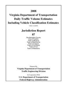 Virginia State Route 35 / Southampton County /  Virginia / Southampton / Annual average daily traffic / Virginia Department of Transportation / Virginia State Route 186 / Local government in England / Hampshire / South East England