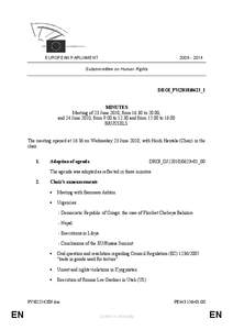 [removed]EUROPEAN PARLIAMENT Subcommittee on Human Rights  DROI_PV(2010)0623_1