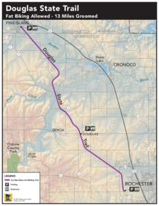 Douglas State Trail Thomson Reservoir Fat Biking Allowed - 13 Miles Groomed PINE ISLAND