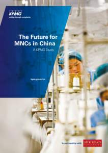 The Future for MNCs in China - A KPMG Study