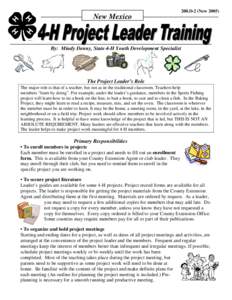 Microsoft Word - Project Leader Handout.doc