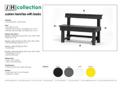 INEKEHANSARNHEM  |collection custom benches with backs material: