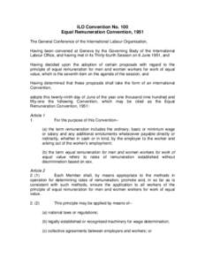 Microsoft Word - ILO Convention 100 on Equal remuneration _2_.doc