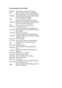 Legal Dispositions of Herm Island Pre 6th C 6th C.