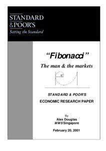 “Fibonacci” The man & the markets