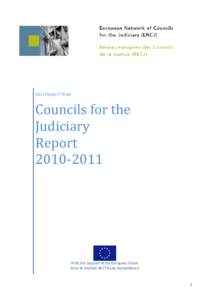 ENCJ PROJECT TEAM  Councils for the Judiciary Report[removed]