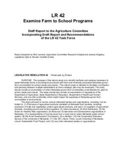 2009 Farm to School (LR 42)