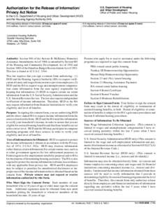 Poverty / Federal assistance in the United States / Public housing in the United States / Section 8 / Homelessness / Housing Benefit / Fair housing / HOME Investment Partnerships Program / Public housing / Affordable housing / Housing / United States Department of Housing and Urban Development