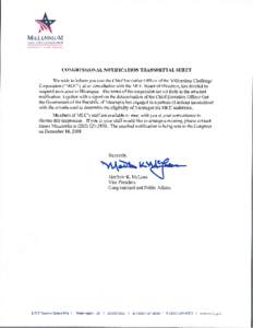 Congressional Notification Nicaragua Suspension