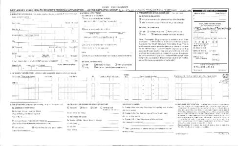 HA-0709-0904q  INSTRUCTIONS FOR THE NJ STATE HEALTH BENEFITS PROGRAM APPLICATION STATE AND LOCAL/EDUCATIONAL ACTIVE EMPLOYEE GROUP z