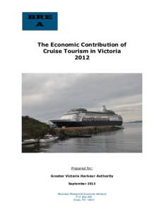 Cruise line / Gross domestic product / Science / Economics / Academia / National accounts / Cruise ship / Input-output model