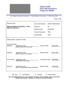 ORAU TEAM Dose Reconstruction Project for NIOSH Oak Ridge Associated Universities I Dade Moeller & Associates I MJW Corporation Page 1 of 69