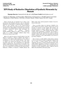 Goldschmidt 2000 September 3rd–8th, 2000 Oxford, UK. Journal of Conference Abstracts Volume 5(2), 184