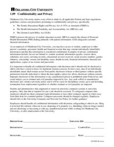 Microsoft Word - Confidentiality and Privacy Policy Oath.doc