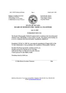 July 23, 2005 Workshop and Hearing  Adopted April 1, 2006 Page 1