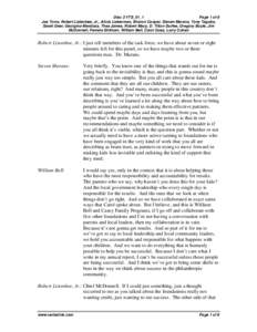 Disc 3 VTS_01_1 Page 1 of 8 Joe Torre, Robert Listenbee, Jr., Alicia Lieberman, Sharon Cooper, Steven Marans, Tony Taguba, Sarah Deer, Georgina Mendoza, Thea James, Robert Macy, D. Tilton Durfee, Gregory Boyle, Jim McDon