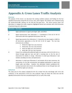 Metro Mobility 2040   The Kanawha‐Putnam Metropolitan Transportation Plan       Appendix	A:	Cross	Lanes	Traffic	Analysis