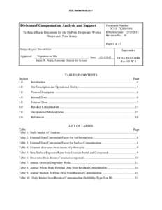 DOE Review[removed]Division of Compensation Analysis and Support Technical Basis Document for the DuPont Deepwater Works Deepwater, New Jersey