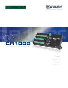 CR1000 Measurement and Control System Brochure
