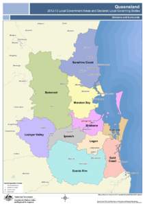 Queensland[removed]Local Government Areas and Declared Local Governing Bodies Brisbane and Surrounds ( !