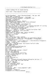 Liste-Google-Hacking V.2.1 : -----------------------------------------------------------: Google Suchbegriffe für Google Hacking : Boris Koch - http://www.boris-koch.de
