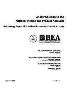 An Introduction to the National Income and Product Accounts