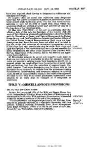 PUBLIC LAW[removed]NOV. 16, [removed]STAT[removed]have been acquired, shall thereby be designated as wilderness and managed accordingly.