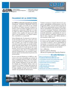 OSBP Noticias Volumen 2, 2009