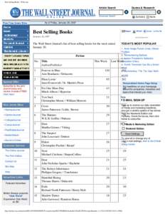 Best Selling Books - WSJ.com