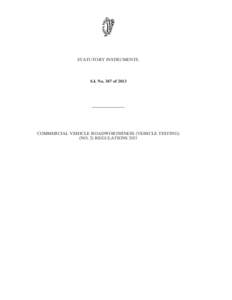 STATUTORY INSTRUMENTS.  S.I. No. 347 of 2013 ————————