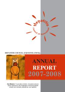 HEPATITIS COUNCIL of QUEENSLAND Inc.  ANNUAL REPORT