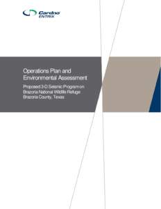 Operations Plan and Environmental Assessment Proposed 3-D Seismic Program on Brazoria National Wildlife Refuge Brazoria County, Texas