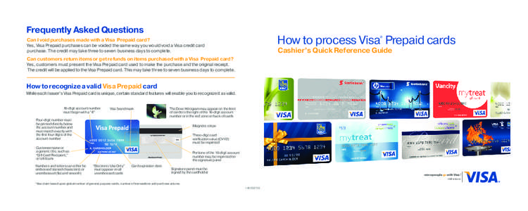 Frequently Asked Questions  How to process Visa Prepaid cards ®  Can I void purchases made with a Visa  Prepaid card?