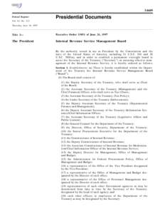 34609 Federal Register Presidential Documents  Vol. 62, No. 123