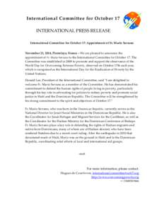 Microsoft Word - Press Release Mario Serano-1.doc