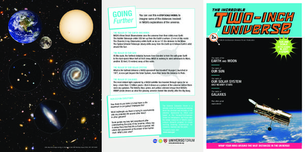 GOING  Further You can use this 4-STEP SCALE MODEL to imagine some of the distances involved