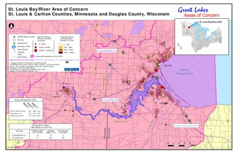 St. Louis Bay/River Area of Concern St. Louis & Carlton Counties, Minnesota and Douglas County, Wisconsin m n  St. Louis Bay/River AOC