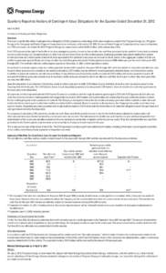 Quarterly Report to Holders of Contingent Value Obligations for the Quarter Ended December 31, 2012 April 16, 2013 To Holders of Contingent Value Obligations: Overview There are currently 98.6 million Contingent Value Ob