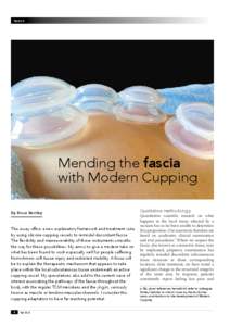 feature  Mending the fascia with Modern Cupping By Bruce Bentley